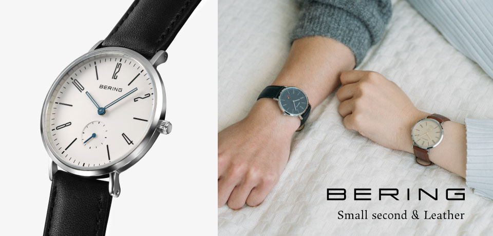  BERING/ベーリング 2024 クラシックスカンジナビアン スモールセコンド＆レザー