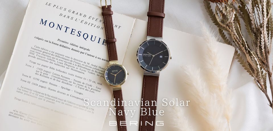 BERING/ベーリング スカンジナビアンソーラー ネイビーブルー 