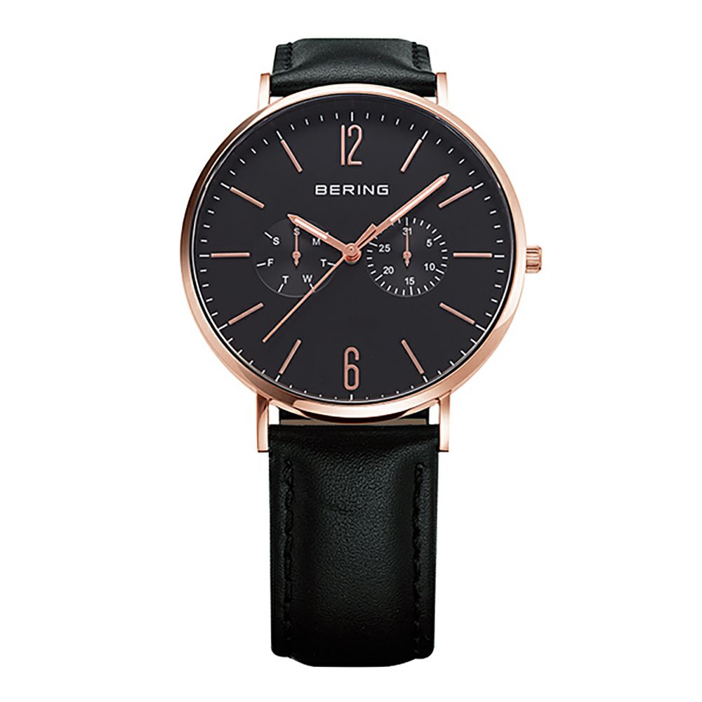 BERING Unisex Changes Black×RoseGold 14240-166（ベーリング ユニセックス腕時計 チェンジズ ブラック×ローズゴールド）