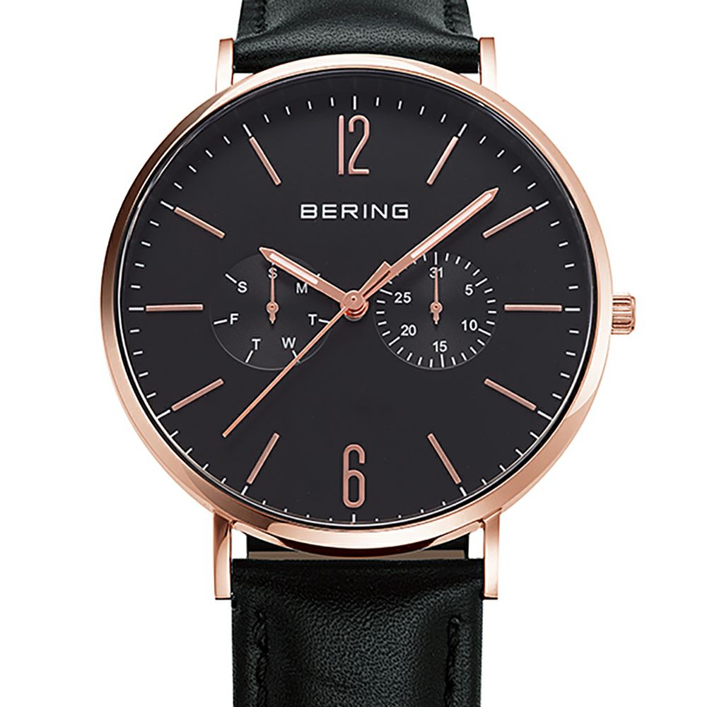 BERING Unisex Changes Black×RoseGold 14240-166（ベーリング ユニセックス腕時計 チェンジズ ブラック×ローズゴールド）