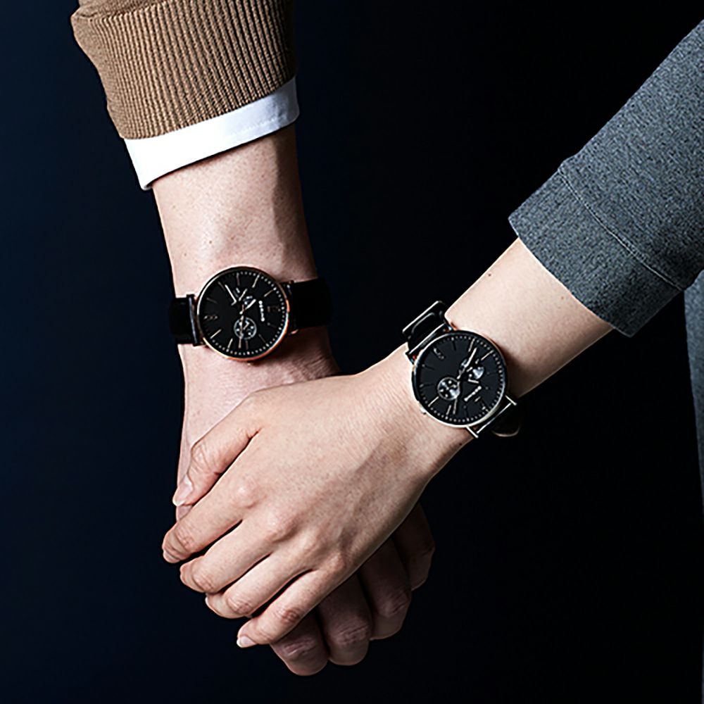 BERING Unisex Changes Black×RoseGold 14240-166（ベーリング ユニセックス腕時計 チェンジズ ブラック×ローズゴールド）