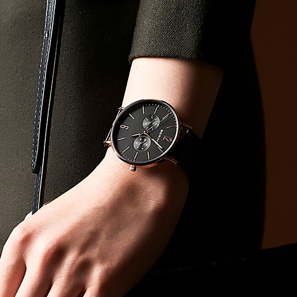 BERING Unisex Changes Black×RoseGold 14240-166（ベーリング ユニセックス腕時計 チェンジズ ブラック×ローズゴールド）
