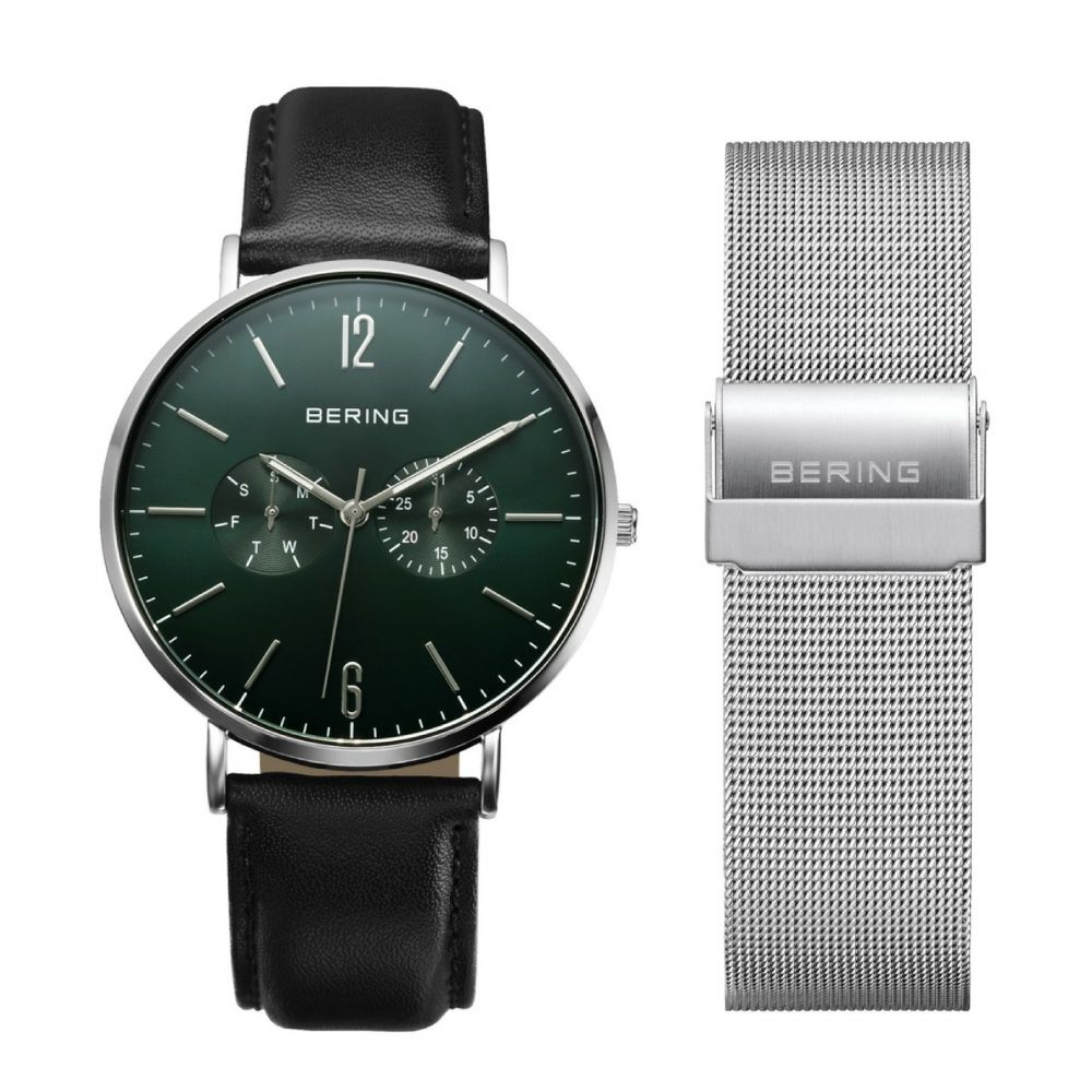 Bering 腕時計 ダークグレー メッシュバンド ⁄ 腕時計 BERING 