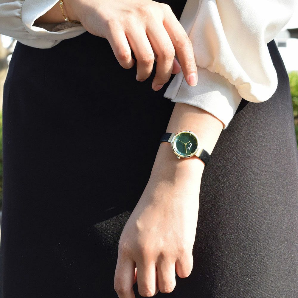 BERING Ladies Scandinavian Solar Deep green 14627-439 
