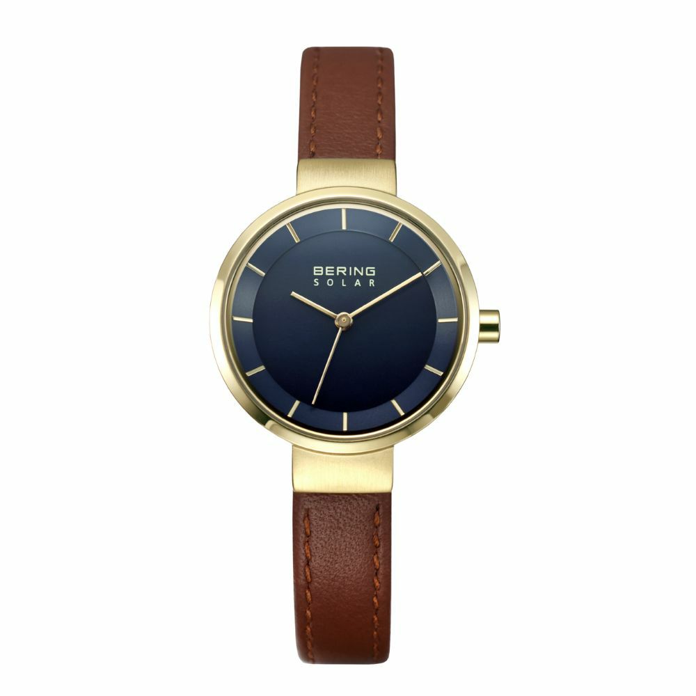 BERING Ladies Scandinavian Solar Navy Blue 14627-537 