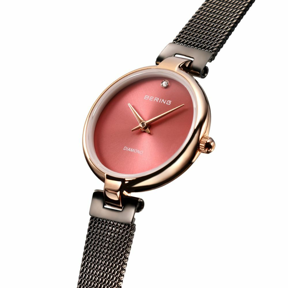 BERING Ladies Watch Classic Diamond Cherry Blossom Japan Limited 17724-069 