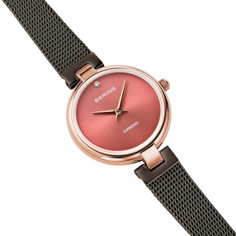 BERING Ladies Watch Classic Diamond Cherry Blossom Japan Limited 17724-069 